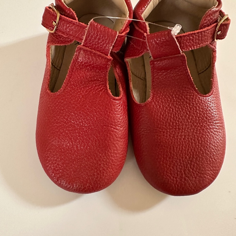 Monkey Feet Red Baby Walker Moccasins